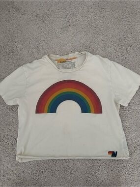 Aviator Nation rainbow 🌈 Tee XS
